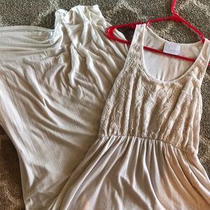 Off white maxi dress